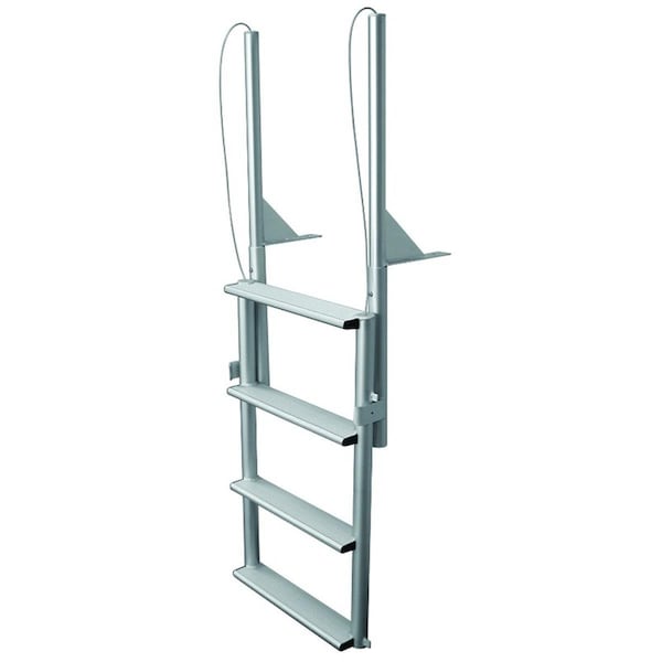 Powerplay 4-Wide Step Floating Dock Lift Ladder Anodized Aluminum PO3014456 - main